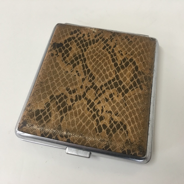 CIGARETTE CASE, Snakeskin Cover